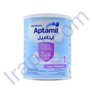 شیر خشک آپتامیل 1 نوتریشیا اچ آ مناسب 0 تا 6 ماه 400 گرم