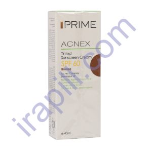 کرم ضدآفتاب رنگی SPF 60 فاقد چربی برنز پریم 40 میلی لیتر