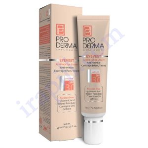کرم پوشاننده و ضد چروک رنگی دور چشم SPF30 پرودرما با حجم 20  میلی لیتر