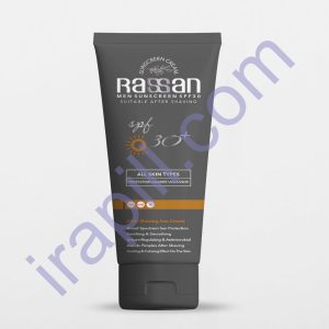 کرم ضد آفتاب آقایان همراه با افتر شیو SPF30 راسن 50 میلی لیتر