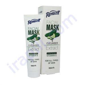 ماسک صورت حاوی عصاره خیار رینوزیت 100 میلی لیتر