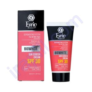 کرم ضد آفتاب و روشن کننده اورین مناسب انواع پوست SPF30 حجم 50 میلی لیتر