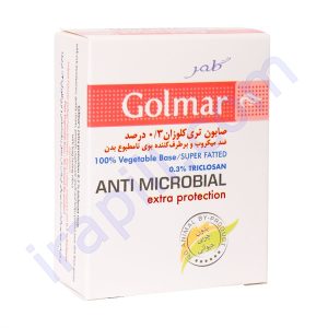 صابون آنتی باکتریال تری کلوزان 3% گلمر 100 گرم