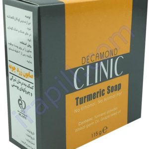 صابون زردچوبه و روغن هسته انگور دکاموند کلینیک 115 گرم