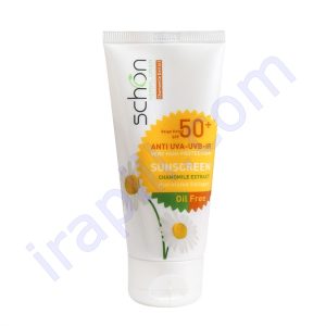کرم ضد آفتاب رنگ بژ فاقد چربی شون ⁺SPF50 مناسب پوست های مختلط و چرب ۵۰ میلی لیتر