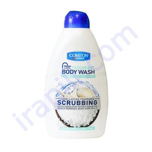 شامپو بدن ژلی کامان مدل Scrubbing مناسب انواع پوست 510 میلی لیتر