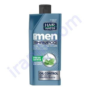 شامپو هیرواتر آقایان ضد شوره و خنک کننده مدل Oil Control کامان 410 میلی لیتر