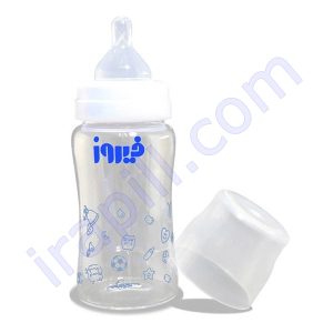 شیشه شیر پیرکس فیروز 220 میلی لیتر آبی