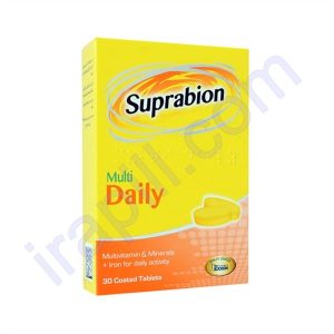 قرص روکش دار مولتی دیلی سوپرابیون ۳۰ عددی