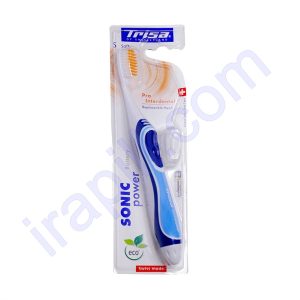 مسواک برقی سری Sonic Power مدل Pro Interdental Battery با برس نرم تریزا رنگ نارنجی