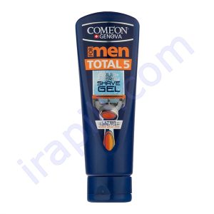 ژل اصلاح مدل  TOTAL5 تیوپی کامان 200 میلی لیتر