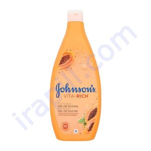 ژل دوش اثر ابریشم Vita-Rich با عصاره پاپایا جانسون 750 میلی لیتر