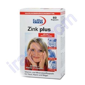 کپسول زینک پلاس (5 میلی گرم) یوروویتال ۶۰ عددی