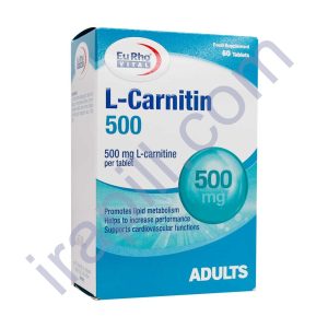 قرص ال کارنیتین 500 میلی گرم یوروویتال 60 عدد