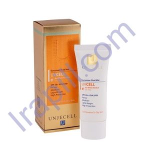 کرم ضد آفتاب یوویسل پوست چرب SPF 50 آنژسل 40 میلی لیتر