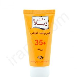 کرم ضد آفتاب بی رنگ SPF35 دکتر ژیلا وزن 50 گرم